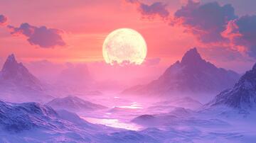 云端日出日出天空光线