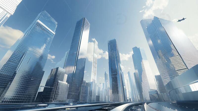 高楼大场景场景地产高楼