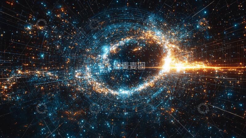 高清大图下载【趣麦麦图】宇宙漩涡会议背景39