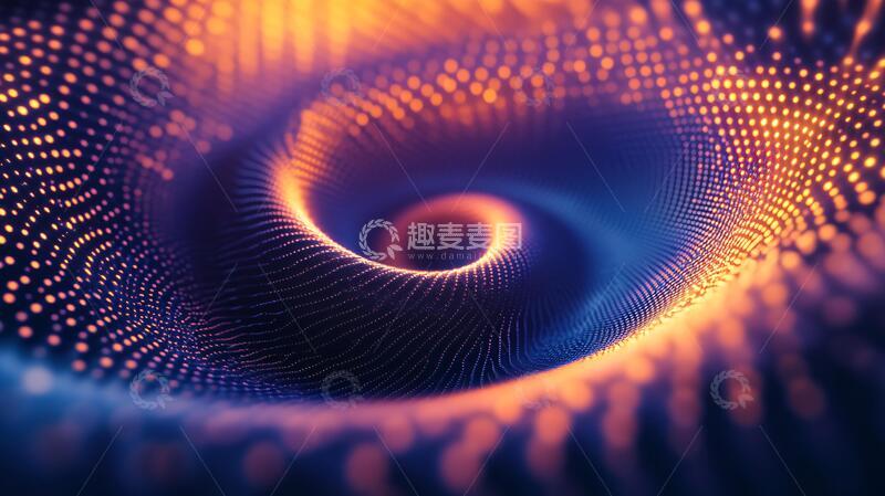 高清大图下载【趣麦麦图】虫洞艺术旋涡科技背景