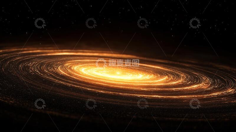 高清大图下载【趣麦麦图】黑洞吸积盘漩涡星系宇宙
