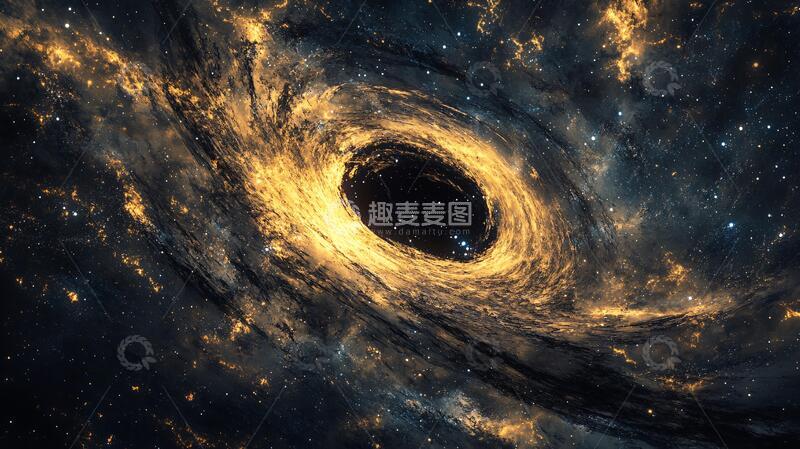 高清大图下载【趣麦麦图】黑洞银河星系