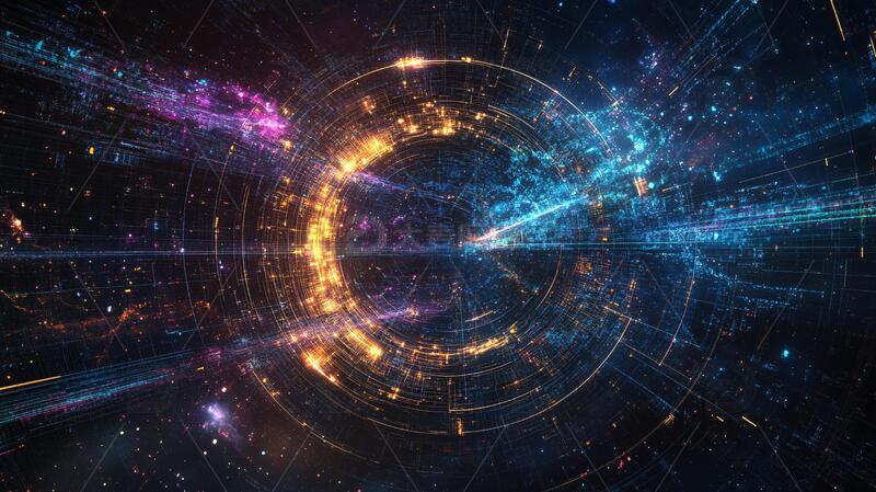 高清大图下载【趣麦麦图】科技无限背景2