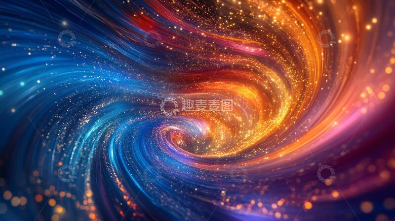 高清大图下载【趣麦麦图】宇宙漩涡会议背景36