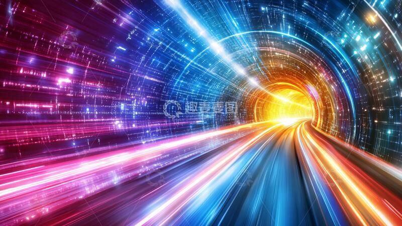 高清大图下载【趣麦麦图】现代时光隧道1