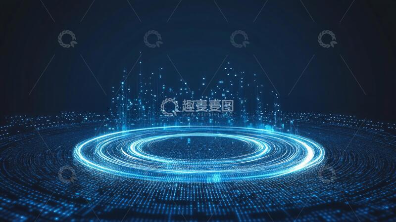 高清大图下载【趣麦麦图】网络科技大数据背景8