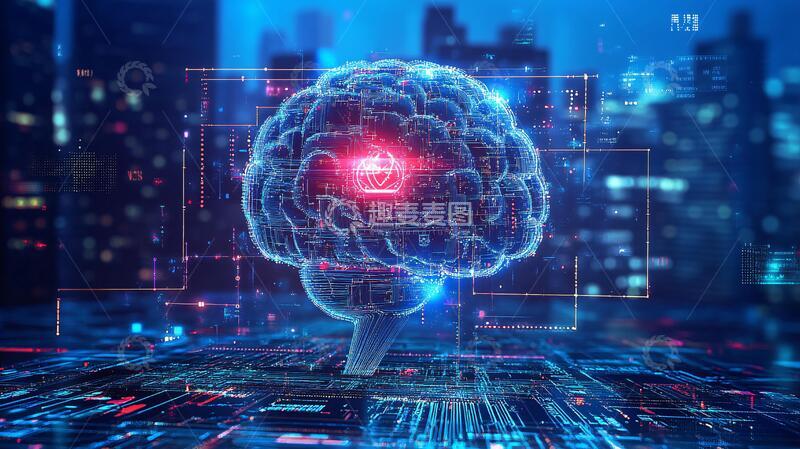 高清大图下载【趣麦麦图】科技大脑大脑背景人脑