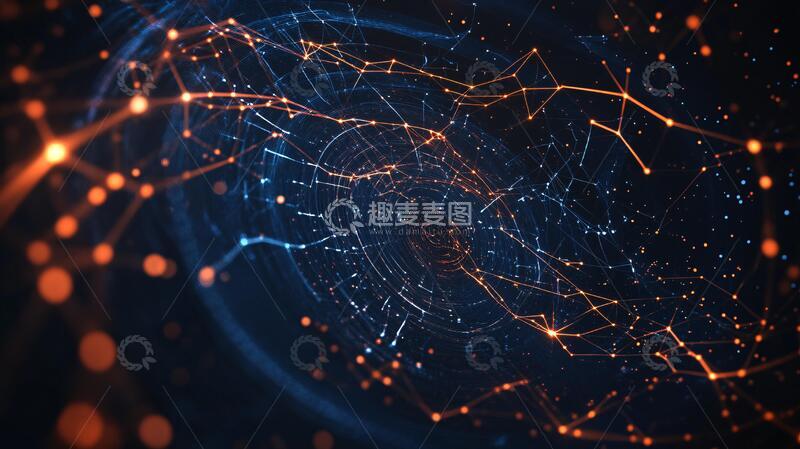 高清大图下载【趣麦麦图】网络科技大数据背景7