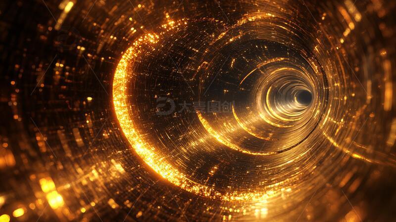 高清大图下载【趣麦麦图】科技黑洞隧道科技时间