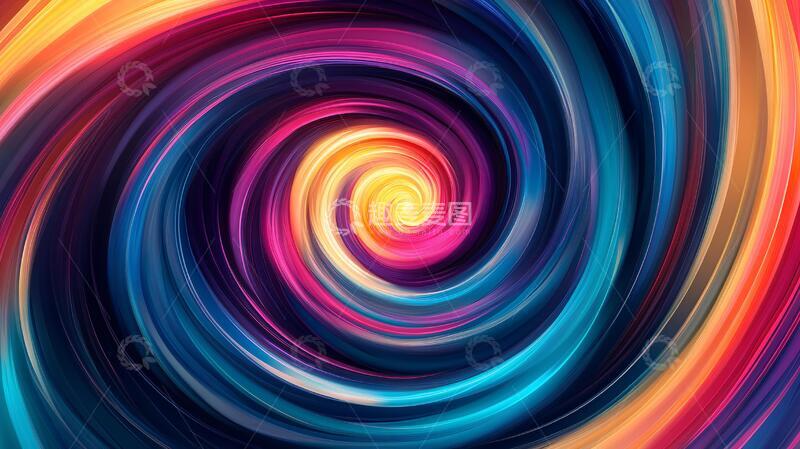 高清大图下载【趣麦麦图】炫彩旋转扩散背景