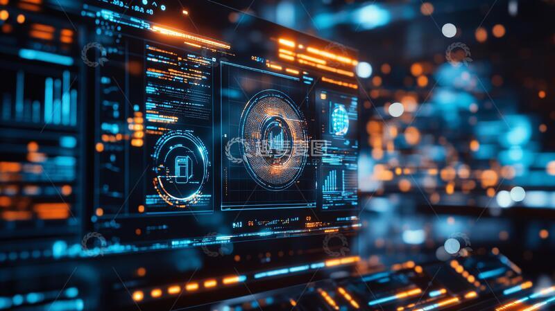 高清大图下载【趣麦麦图】智慧科技大屏后台