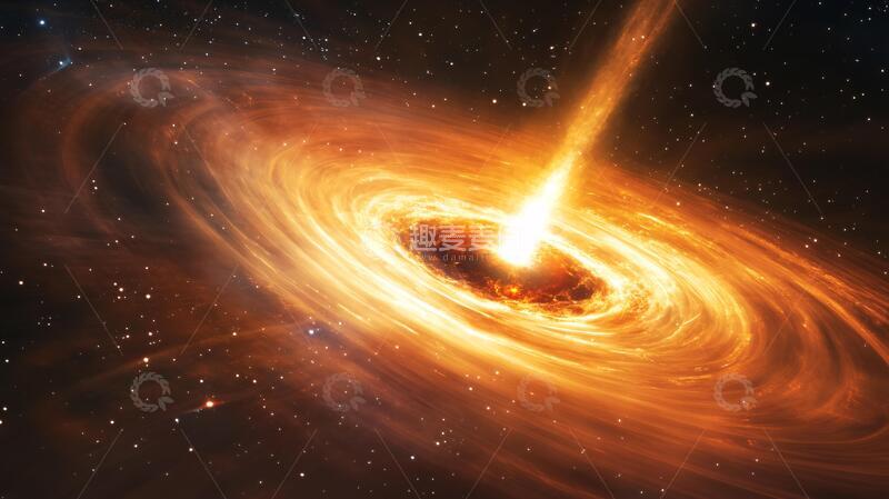 高清大图下载【趣麦麦图】宇宙黑洞背景海报6