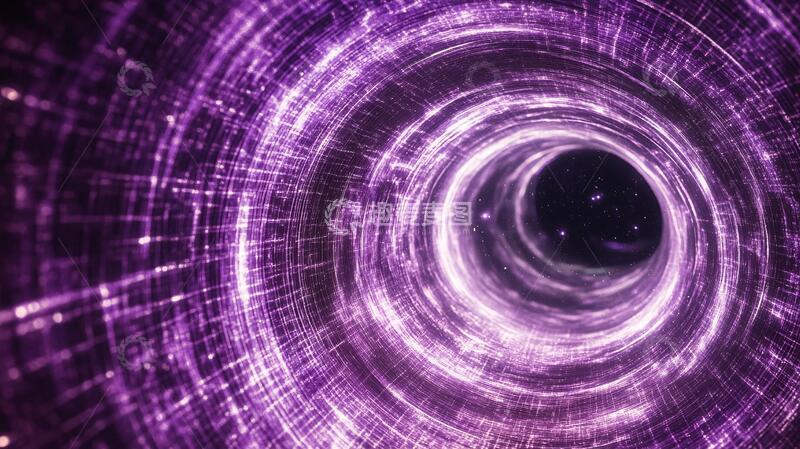 高清大图下载【趣麦麦图】科技漩涡隧道3