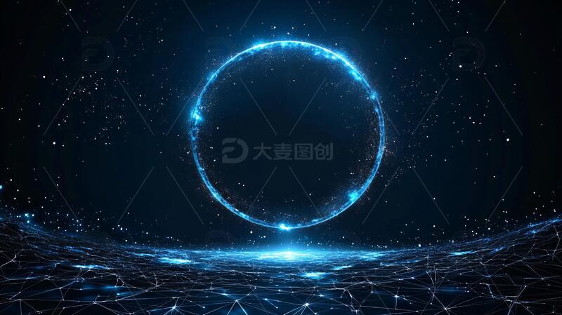 高清大图下载【趣麦麦图】科技风创意背景2