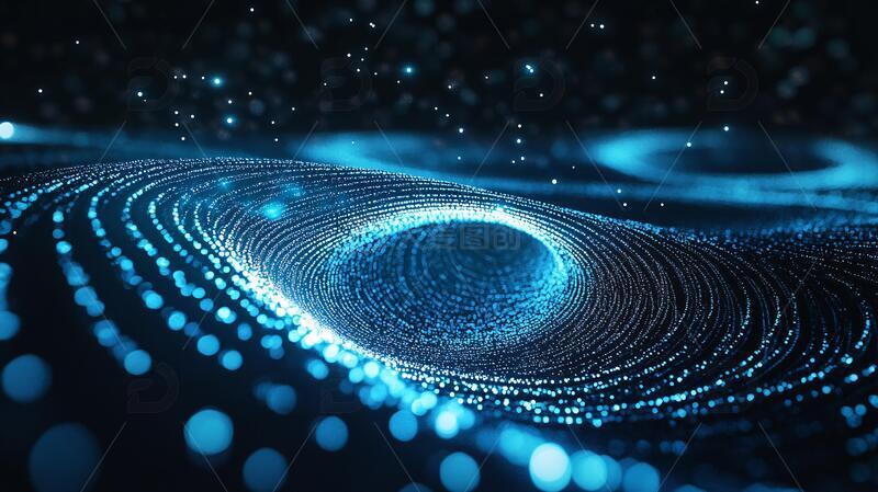 高清大图下载【趣麦麦图】科技抽象科技背景蓝色