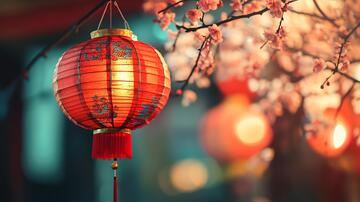 唯美红灯笼灯笼唯美春节