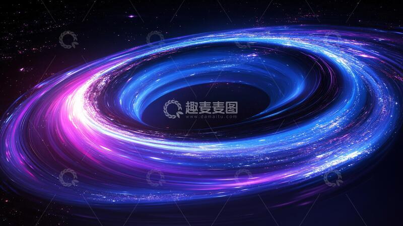 高清大图下载【趣麦麦图】宇宙黑洞背景海报5