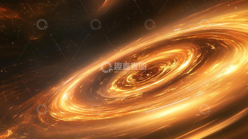 高清大图下载【趣麦麦图】宇宙黑洞背景海报3
