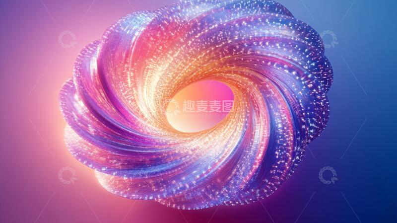 高清大图下载【趣麦麦图】立体渐变发光体设计5