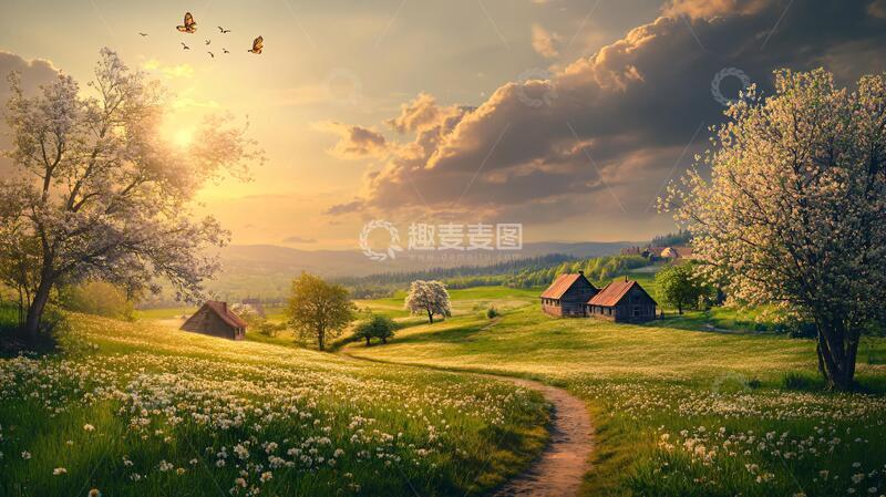 高清大图下载【趣麦麦图】唯美乡间景色