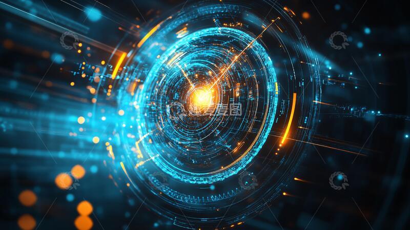 高清大图下载【趣麦麦图】网络科技大数据背景4