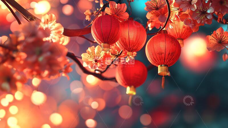 高清大图下载【趣麦麦图】高清唯美节日灯笼2