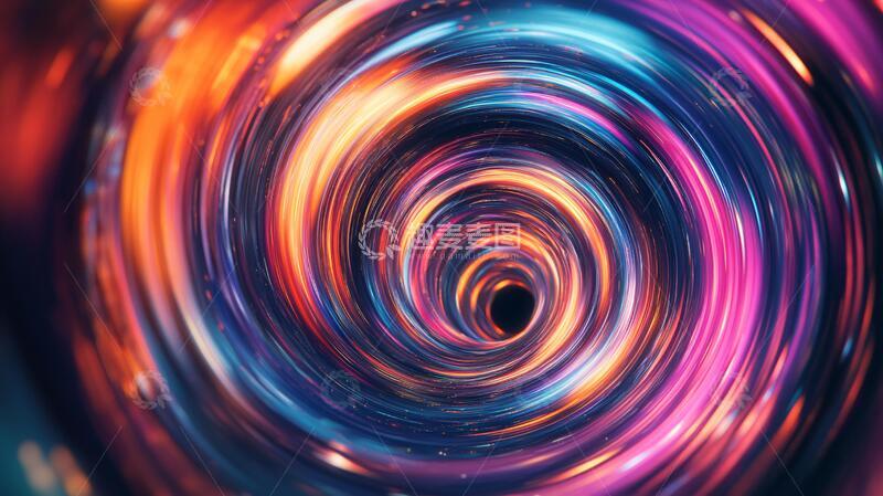 高清大图下载【趣麦麦图】炫彩漩涡背景漩涡旋涡