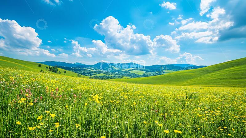 高清大图下载【趣麦麦图】草原草原花海1