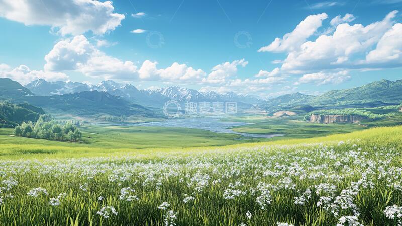 高清大图下载【趣麦麦图】高清宽幅田园山水14