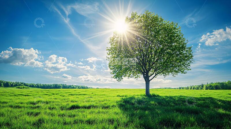 高清大图下载【趣麦麦图】唯美阳光小树6