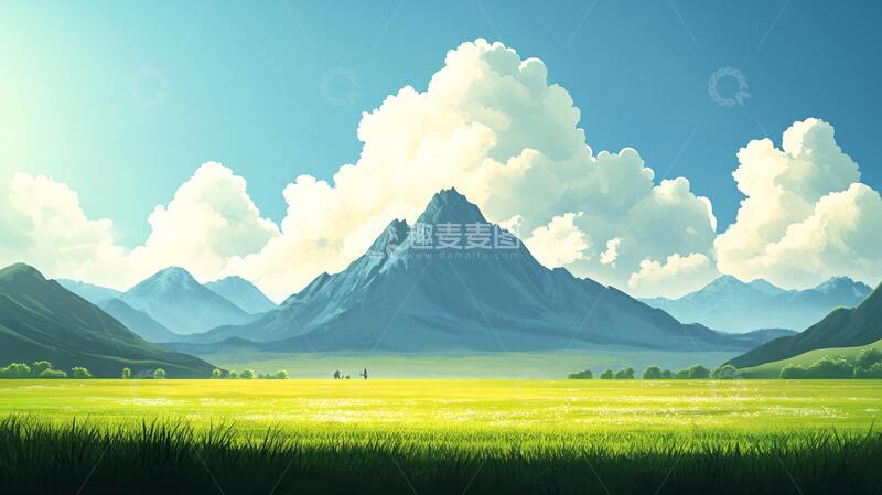 高清大图下载【趣麦麦图】超宽幅田园景色32