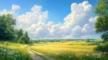 超宽幅田园景色28