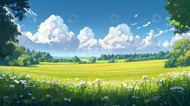 高清大图下载【趣麦麦图】超宽幅田园景色25