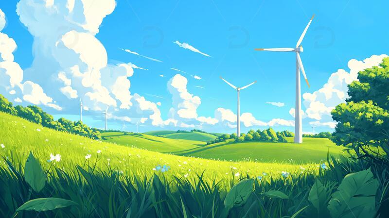 高清大图下载【趣麦麦图】郊外的美景凉爽的风1