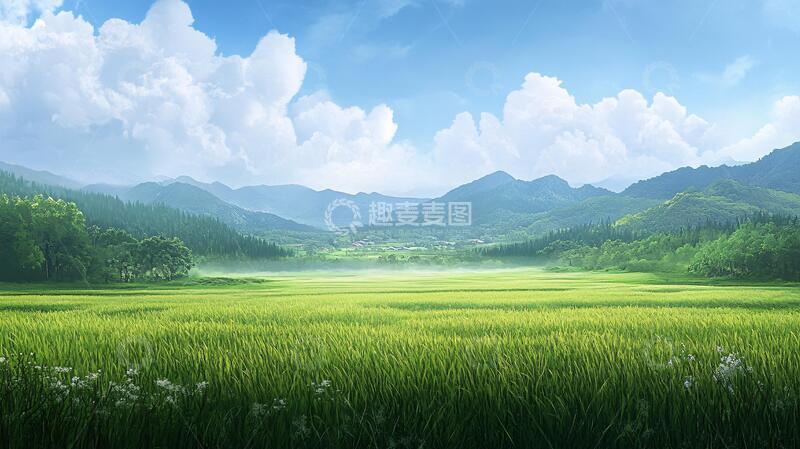 高清大图下载【趣麦麦图】超宽幅田园景色20