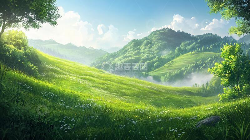高清大图下载【趣麦麦图】宽屏风景画动漫电脑宽幅
