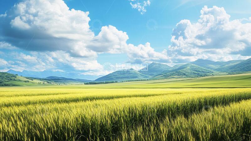 高清大图下载【趣麦麦图】超宽幅田园景色24