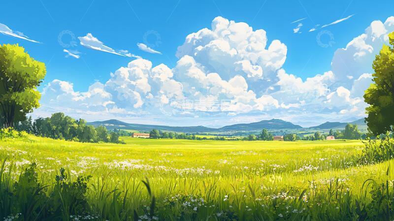 高清大图下载【趣麦麦图】超宽幅田园景色29