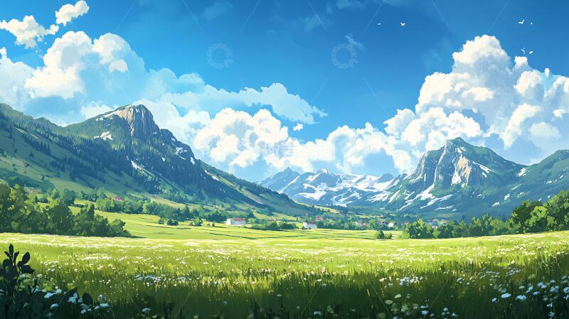 高清大图下载【趣麦麦图】宽屏风景画宽幅动漫巨幅