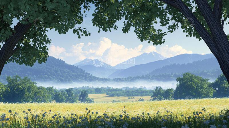 高清大图下载【趣麦麦图】宽屏风景画宽幅巨幅景色