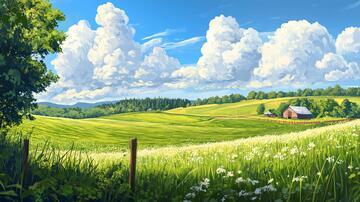 超宽幅田园景色18