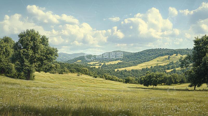 高清大图下载【趣麦麦图】超宽幅田园景色16