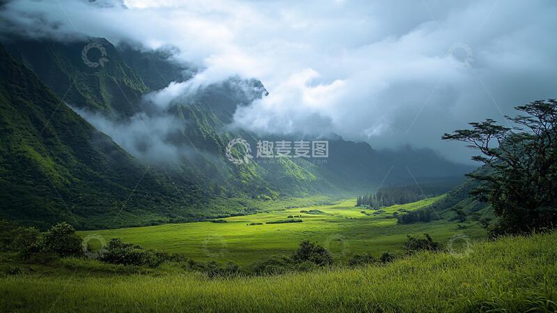 高清大图下载【趣麦麦图】绿意盎然大自然风光