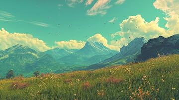 大场景草原草地草甸草原