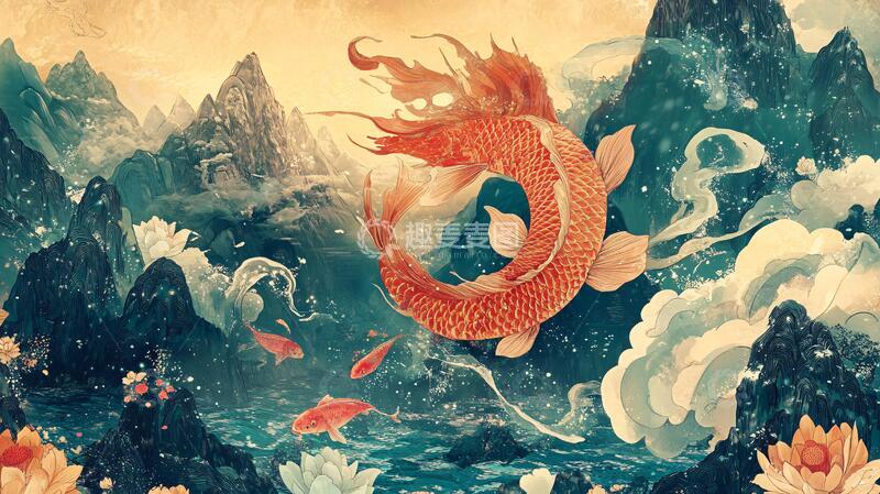 高清大图下载【趣麦麦图】龙年系列包装插画2