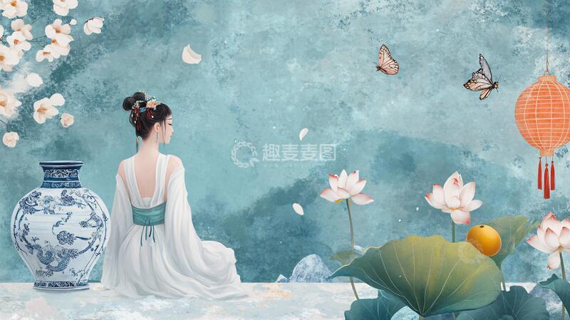 高清大图下载【趣麦麦图】古典美女壁纸3