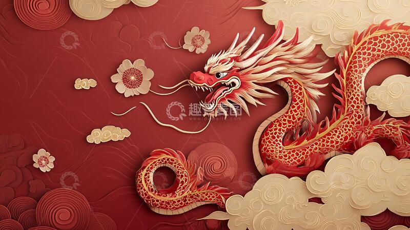 高清大图下载【趣麦麦图】龙年包装插画5