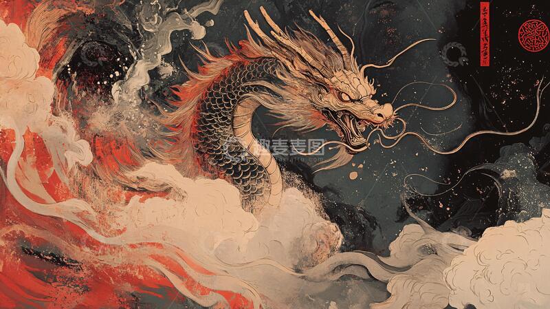 高清大图下载【趣麦麦图】龙年插画合集1