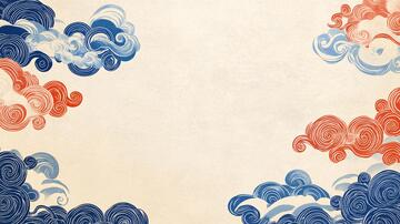日式浪花背景5