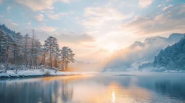 伍须海风光冬日冬天唯美